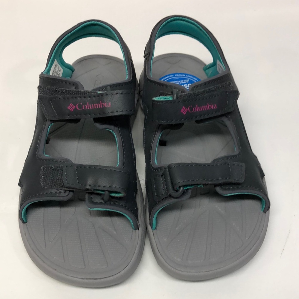 Columbia Kids Velcro Sandals: Gray, Teal Size 13